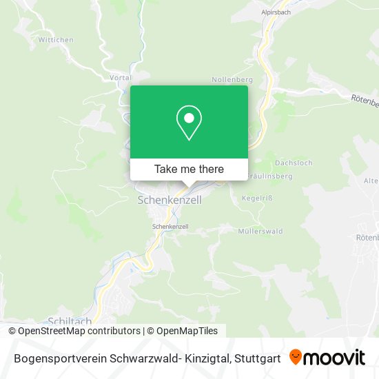 Карта Bogensportverein Schwarzwald- Kinzigtal