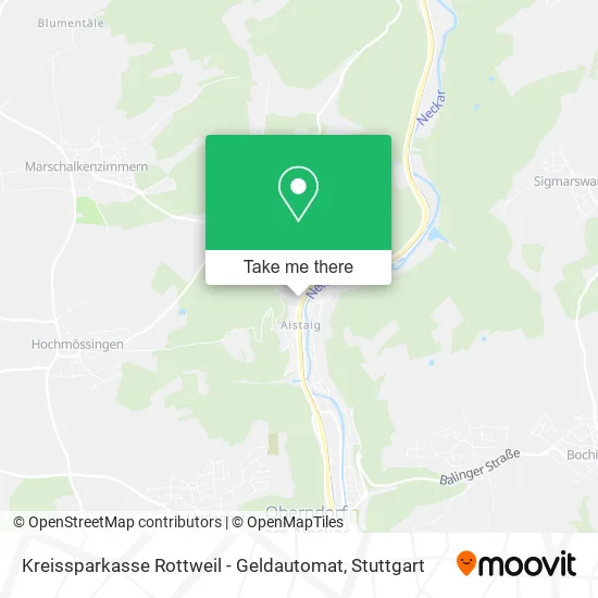 Карта Kreissparkasse Rottweil - Geldautomat
