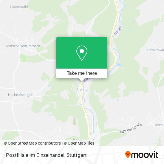 Postfiliale im Einzelhandel map