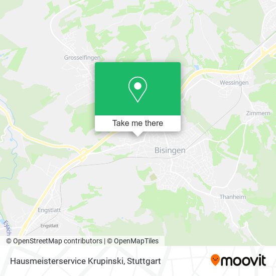 Hausmeisterservice Krupinski map