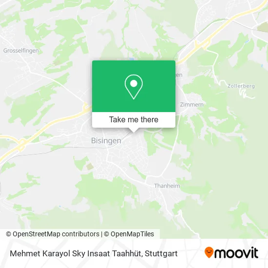 Карта Mehmet Karayol Sky Insaat Taahhüt