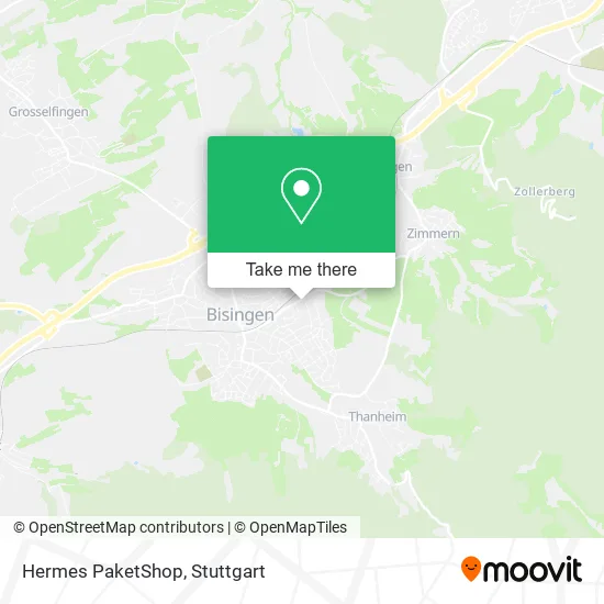 Карта Hermes PaketShop