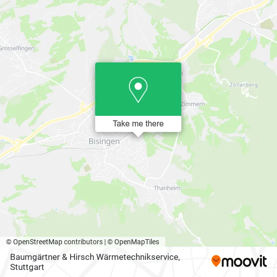 Карта Baumgärtner & Hirsch Wärmetechnikservice