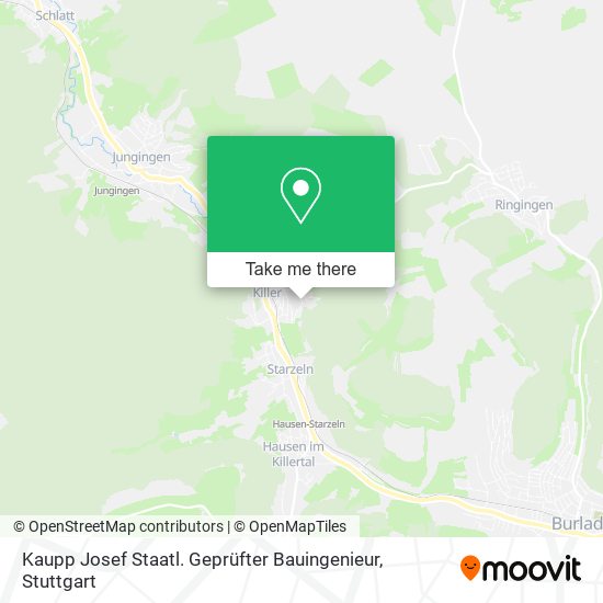 Kaupp Josef Staatl. Geprüfter Bauingenieur map