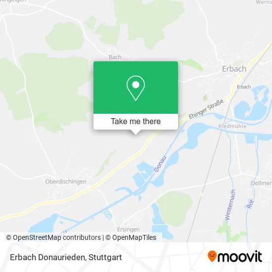 Карта Erbach Donaurieden