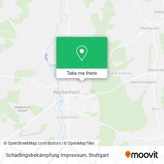 Schädlingsbekämpfung Impressum map