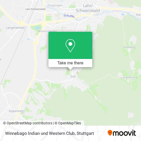 Карта Winnebago Indian und Western Club