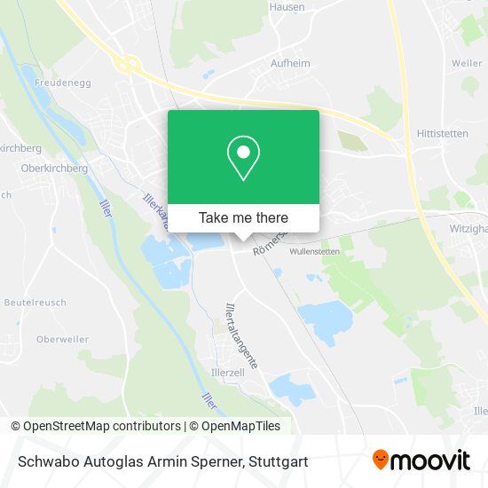 Schwabo Autoglas Armin Sperner map