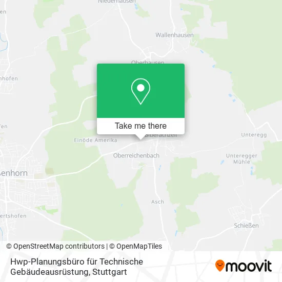 Карта Hwp-Planungsbüro für Technische Gebäudeausrüstung