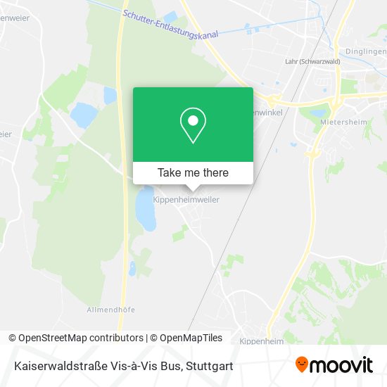 Kaiserwaldstraße Vis-à-Vis Bus map