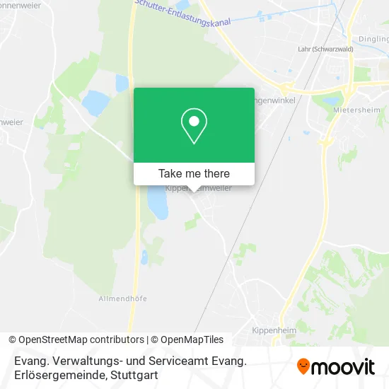 Карта Evang. Verwaltungs- und Serviceamt Evang. Erlösergemeinde