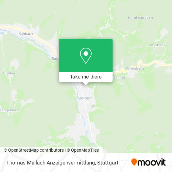 Карта Thomas Mallach Anzeigenvermittlung