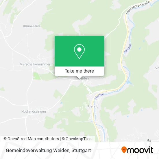 Gemeindeverwaltung Weiden map