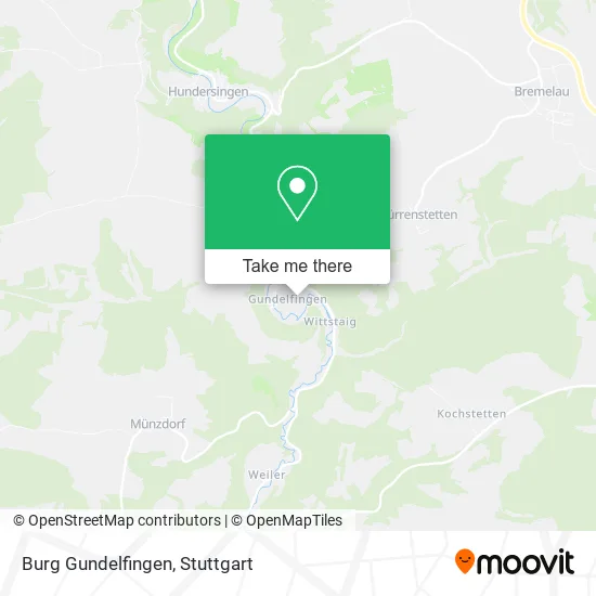 Карта Burg Gundelfingen