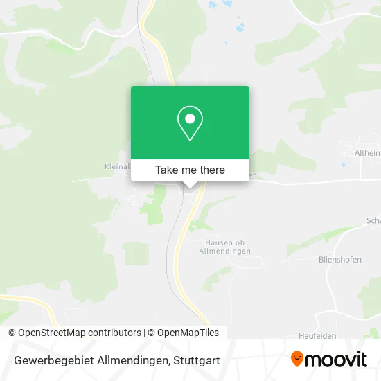 Карта Gewerbegebiet Allmendingen