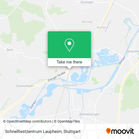 Schnelltestzentrum Laupheim map