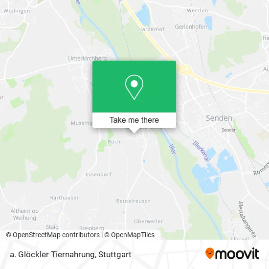 Карта a. Glöckler Tiernahrung