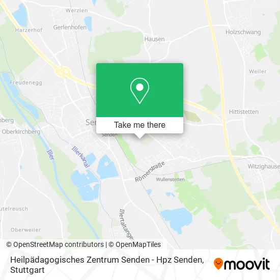 Карта Heilpädagogisches Zentrum Senden - Hpz Senden