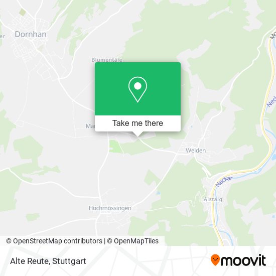 Alte Reute map