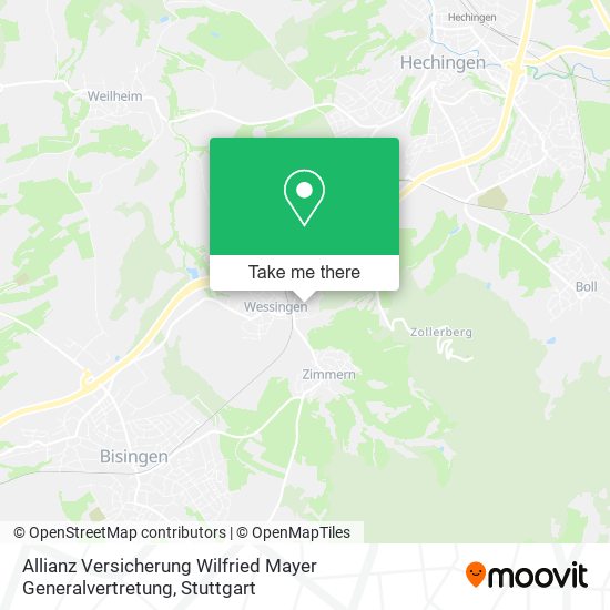 Allianz Versicherung Wilfried Mayer Generalvertretung map
