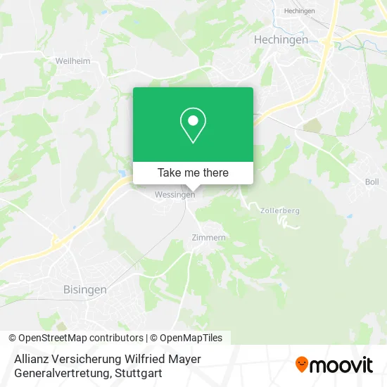 Карта Allianz Versicherung Wilfried Mayer Generalvertretung