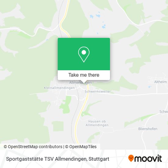 Карта Sportgaststätte TSV Allmendingen