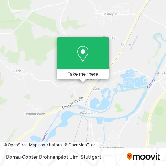 Карта Donau-Copter Drohnenpilot Ulm