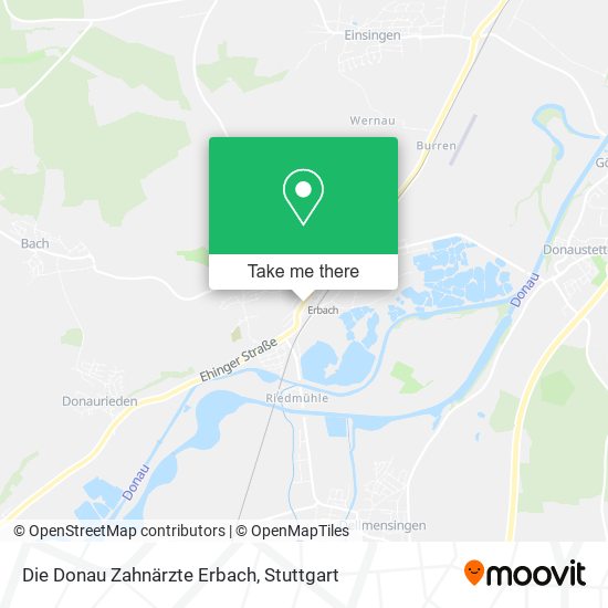 Die Donau Zahnärzte Erbach map