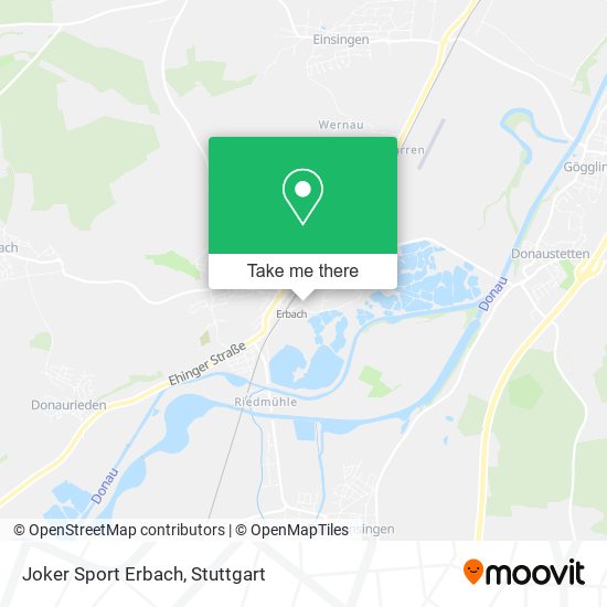 Joker Sport Erbach map