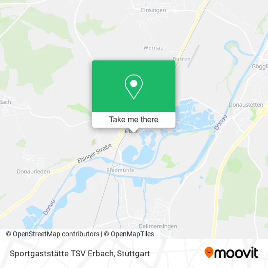 Карта Sportgaststätte TSV Erbach