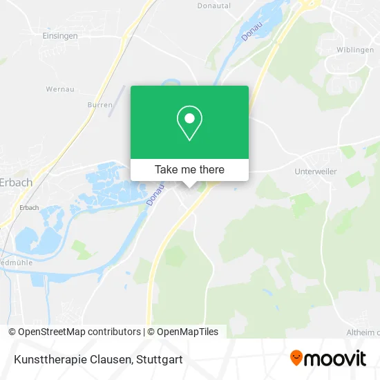 Карта Kunsttherapie Clausen