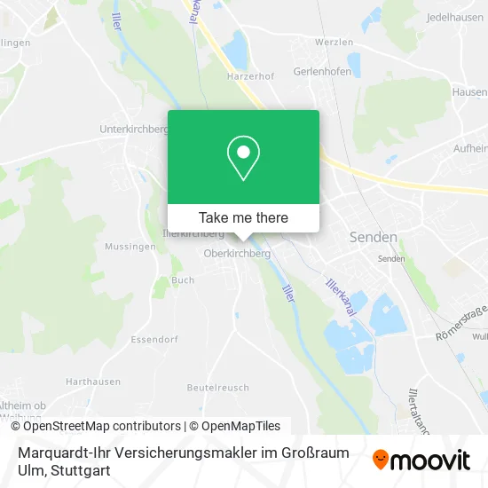 Карта Marquardt-Ihr Versicherungsmakler im Großraum Ulm