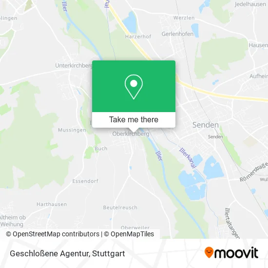 Карта Geschloßene Agentur