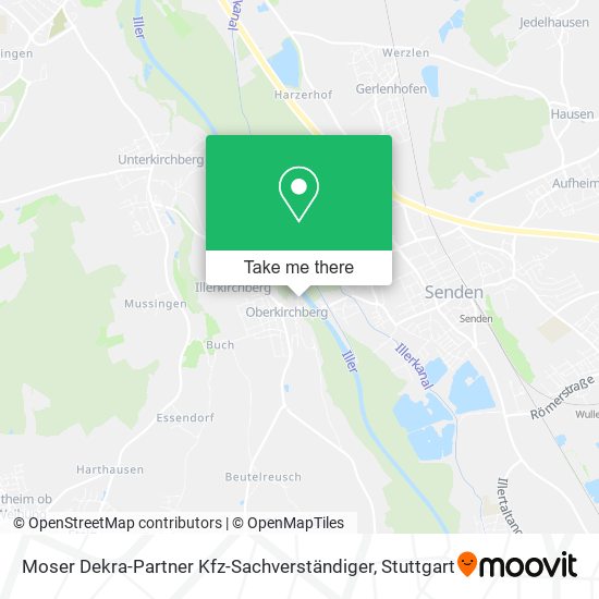 Moser Dekra-Partner Kfz-Sachverständiger map