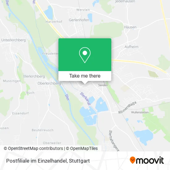 Карта Postfiliale im Einzelhandel
