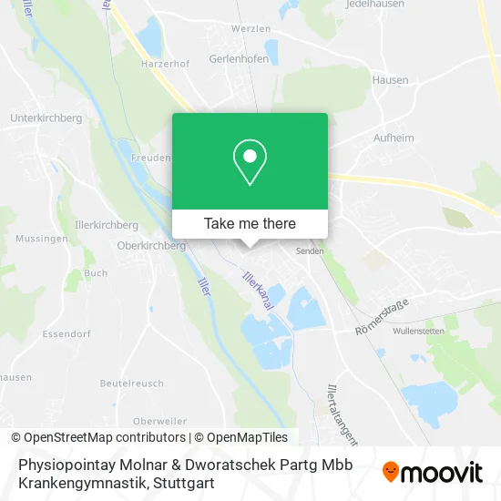 Карта Physiopointay Molnar & Dworatschek Partg Mbb Krankengymnastik