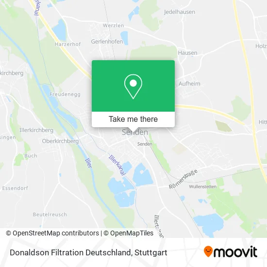 Карта Donaldson Filtration Deutschland