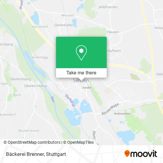 Карта Bäckerei Brenner