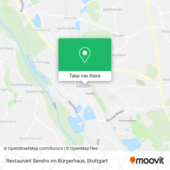 Карта Restaurant Sendro im Bürgerhaus