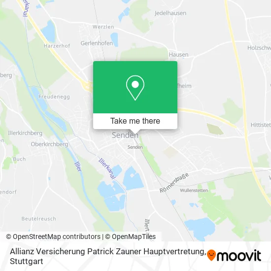 Карта Allianz Versicherung Patrick Zauner Hauptvertretung