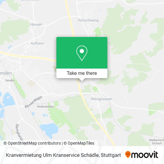 Kranvermietung Ulm Kranservice Schädle map