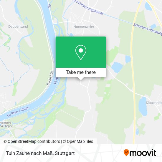 Tuin Zäune nach Maß map