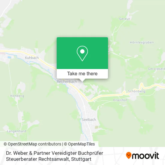 Карта Dr. Weber & Partner Vereidigter Buchprüfer Steuerberater Rechtsanwalt