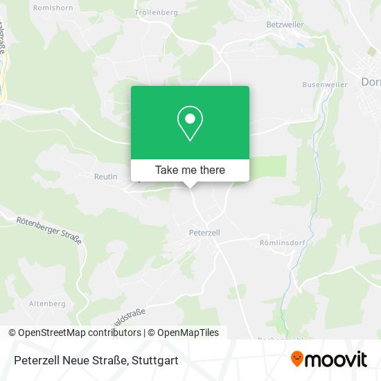 Peterzell Neue Straße map