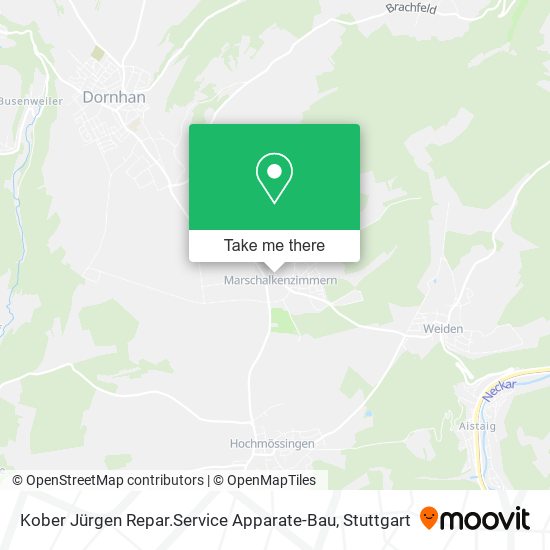 Карта Kober Jürgen Repar.Service Apparate-Bau