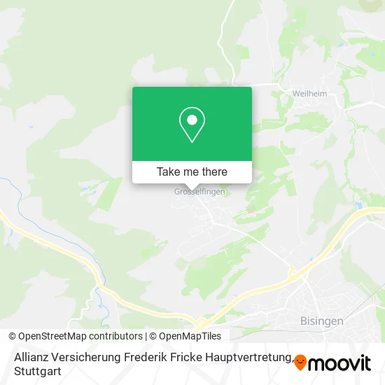 Карта Allianz Versicherung Frederik Fricke Hauptvertretung