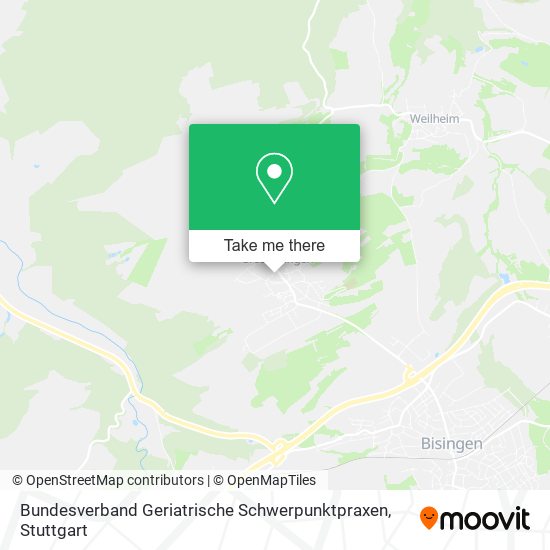 Bundesverband Geriatrische Schwerpunktpraxen map