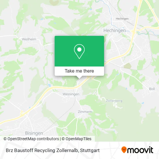 Brz Baustoff Recycling Zollernalb map