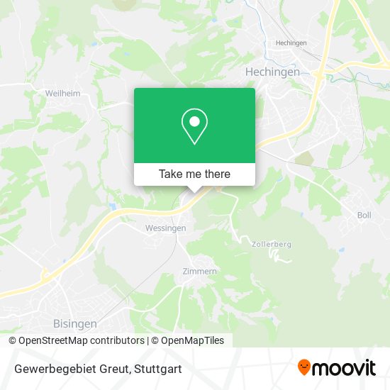 Gewerbegebiet Greut map