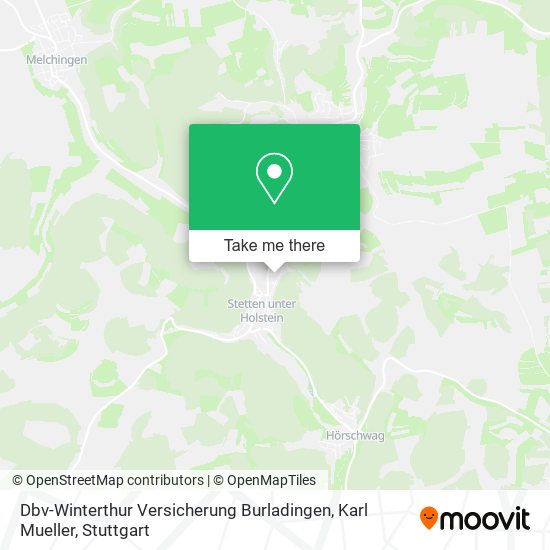 Dbv-Winterthur Versicherung Burladingen, Karl Mueller map